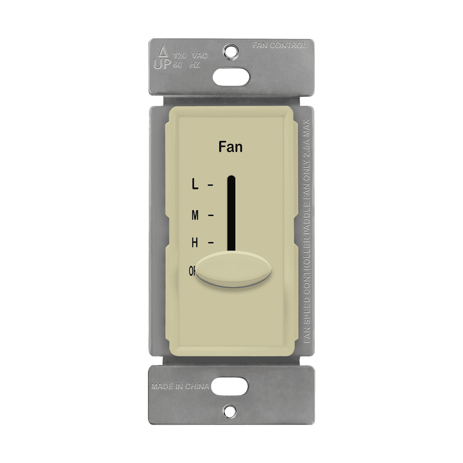 3-Speed Control Slider, Single Pole 17000-F3-I